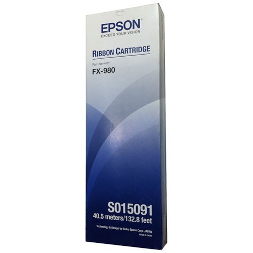 Epson C13S015091BA оригинальный матричный картридж ресурс печати - 7 500 000 знаков, черный