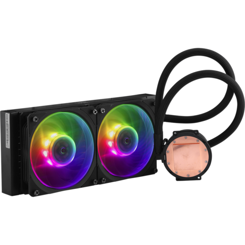 Водяная система охлаждения Cooler Master MasterLiquid ML240R Mirage S1150/1155/S1156, S1356/S1366, S2011, AM2, AM2+, AM3/AM3+/AM4/FM1, FM2/FM2+ ( MLY-D24M-A20PA-R1 )