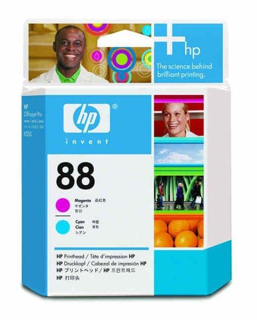 HP 88 Printhead M+C | C9382A оригинальный печатающая головка, пурпурный + голубой 90000 стр
