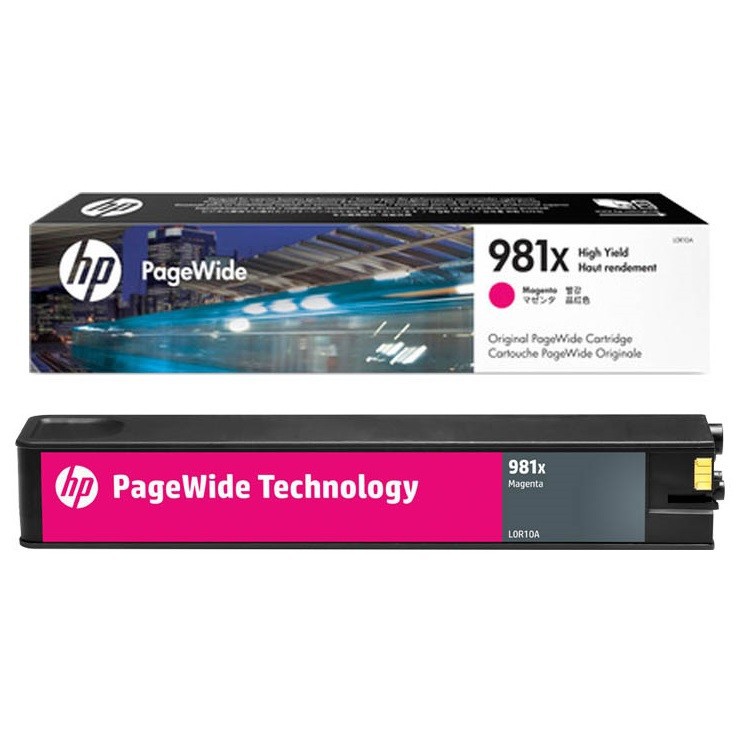 HP L0R10A оригинальный pagewide картридж HP 981X пурпурный, ресурс - 10000 страниц
