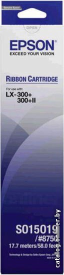 Epson C13S015019BA оригинальный матричный картридж ресурс печати - 3 000 000 знаков, черный