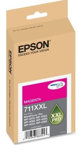 Epson T711XXL320 оригинальный струйный картридж ресурс печати - 3 400 страниц, пурпурный