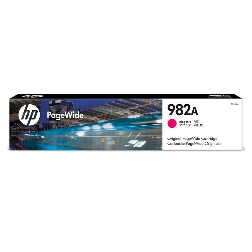 HP T0B24A оригинальный pagewide картридж HP 982A пурпурный, ресурс - 8000 страниц