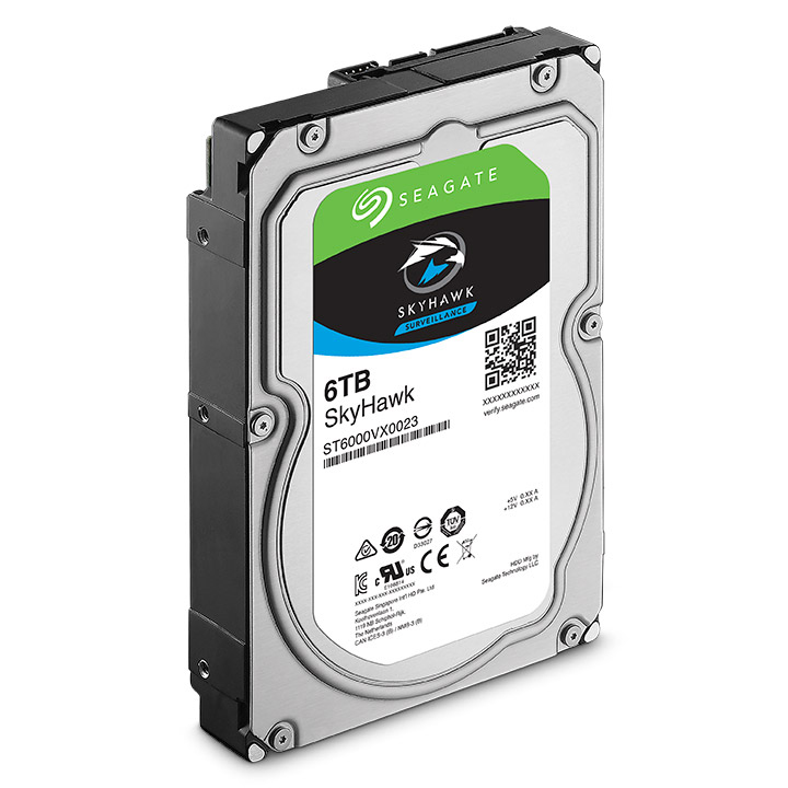 6 Тбайт жесткий диск Seagate ST6000VX0023 серии SkyHawk для систем видеонаблюдения