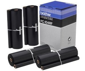 Brother PC-104 RF оригинальная пленка для факса ресурс печати - 4 * 700 страниц, черный