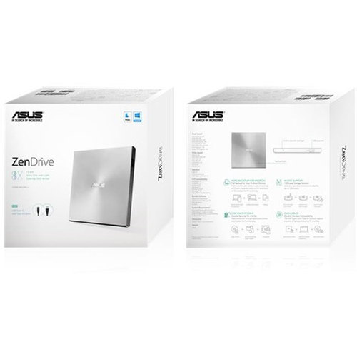 Оптический привод USB DVD-RW ASUS , Silver ( SDRW-08U9M-U/SIL/G/AS )