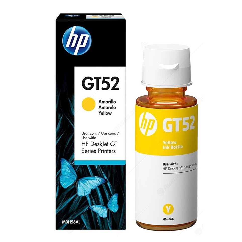 HP M0H56AE оригинальные ink tank картриджи HP GT52 желтый, ресурс - 100 мл