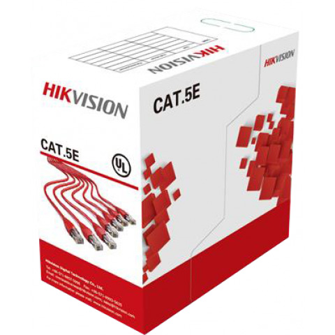 Кабель UTP CAT5e – Hikvision DS-1LN5E-S, 305 м