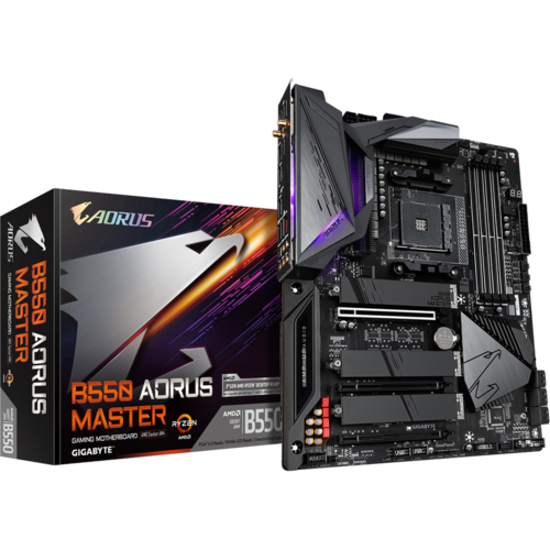 Материнская плата Gigabyte AMD B550 AM4 DDR4 ( B550 AORUS Master ) ATX, Ret