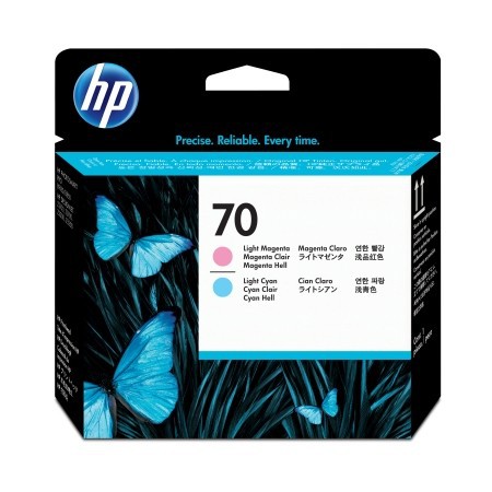 HP C9405A оригинальная печатающая головка HP 70 светло-голубой + светло-пурпурный, ресурс - не определен