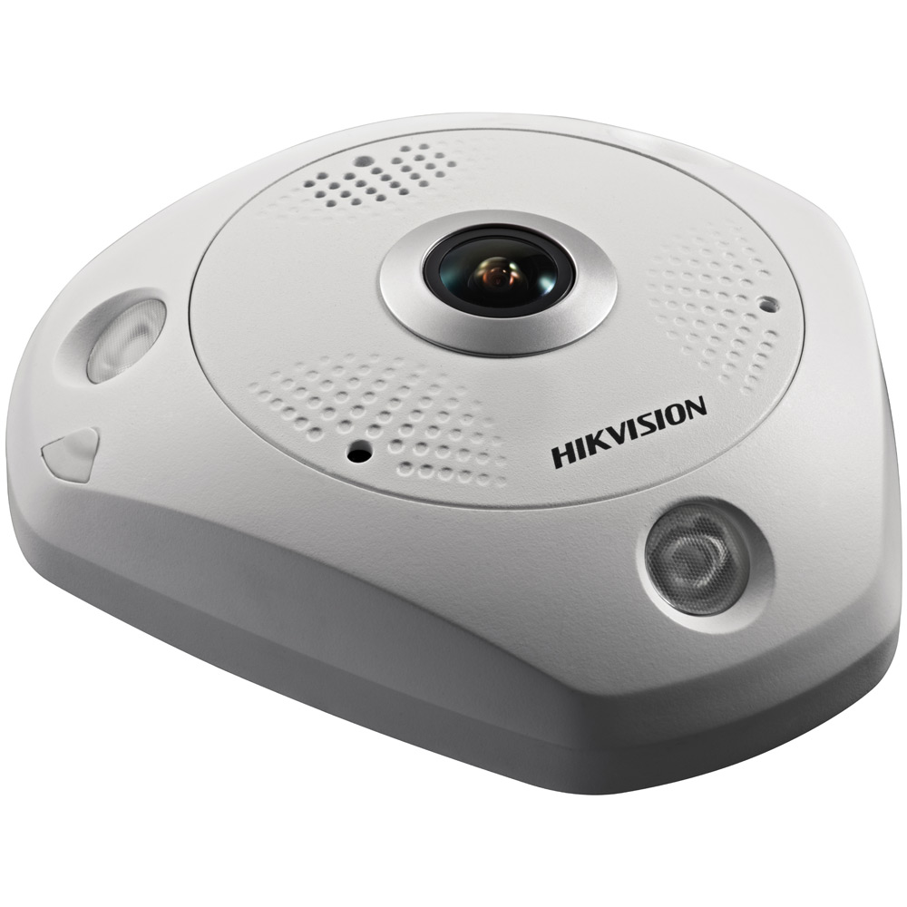 FishEye-камера высокого разрешения 12Мп Hikvision DS-2CD63C2F-IS с ИК-подсветкой