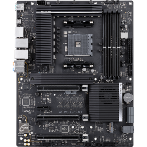 Материнская плата ASUS AMD X570 AM4 DDR4 ( Pro WS X570-Ace ) ATX, Ret