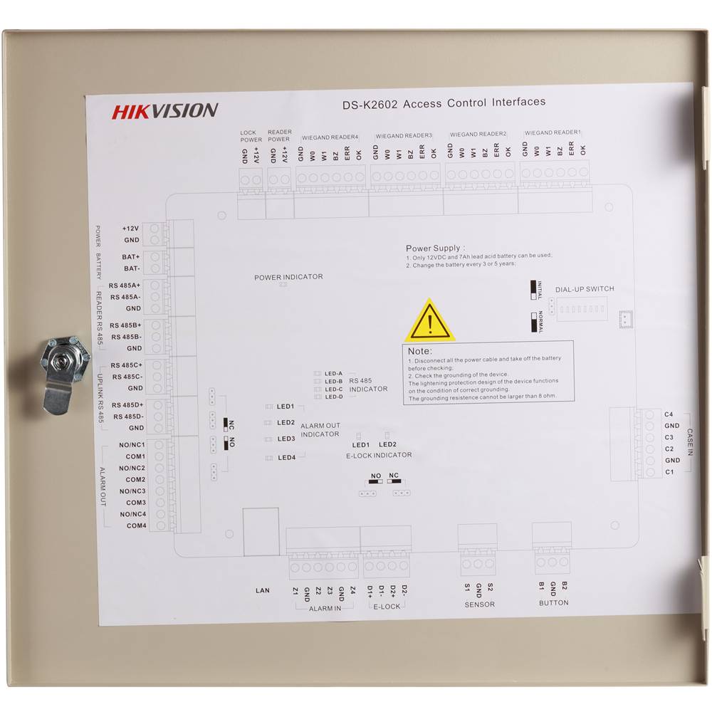 Ցանցային վերահսկիչ СКУД Hikvision DS-K2602, կառավարում 2 թիմբերլեյքը