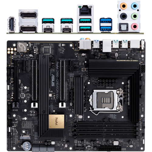 Материнская плата ASUS Z490 LGA1200 DDR4 ( ProArt Z490-Creator 10G ) ATX, Ret