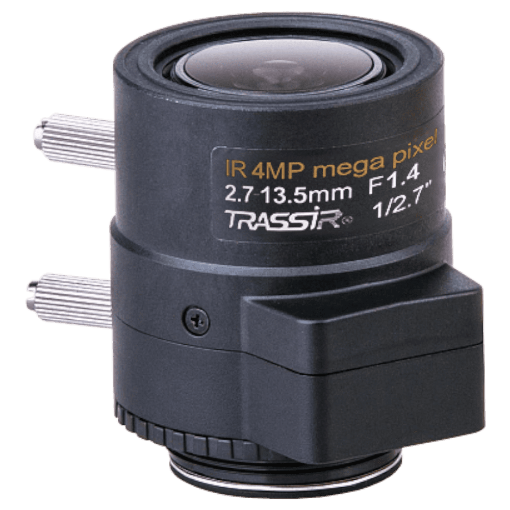 Вариофокальный 4 Мп объектив TRASSIR TR-L4M2.7D2.7-13.5IR с ИК-коррекцией, АРД