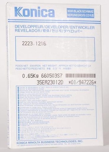 Konica Minolta 1216 / 2223 947226 оригинальный тонер (девелопер) ресурс печати - 30 000 страниц, черный