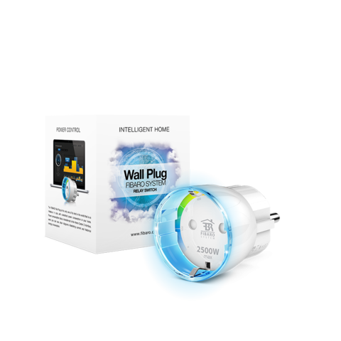 Модуль-выключатель в розетку FIBARO Wall Plug с измерением энергопотребления
