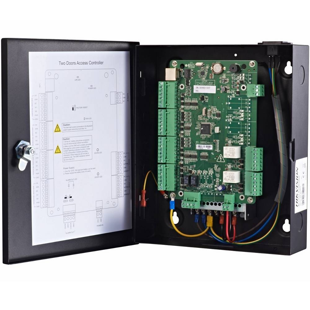 Сетевой контроллер СКУД Hikvision DS-K2802 на 2 двери