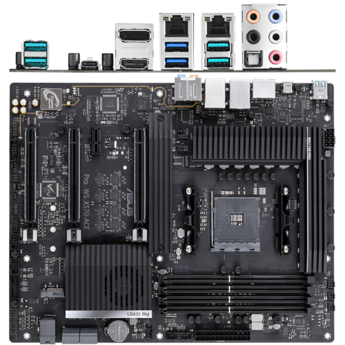 Материнская плата ASUS AMD X570 AM4 DDR4 ( Pro WS X570-Ace ) ATX, Ret