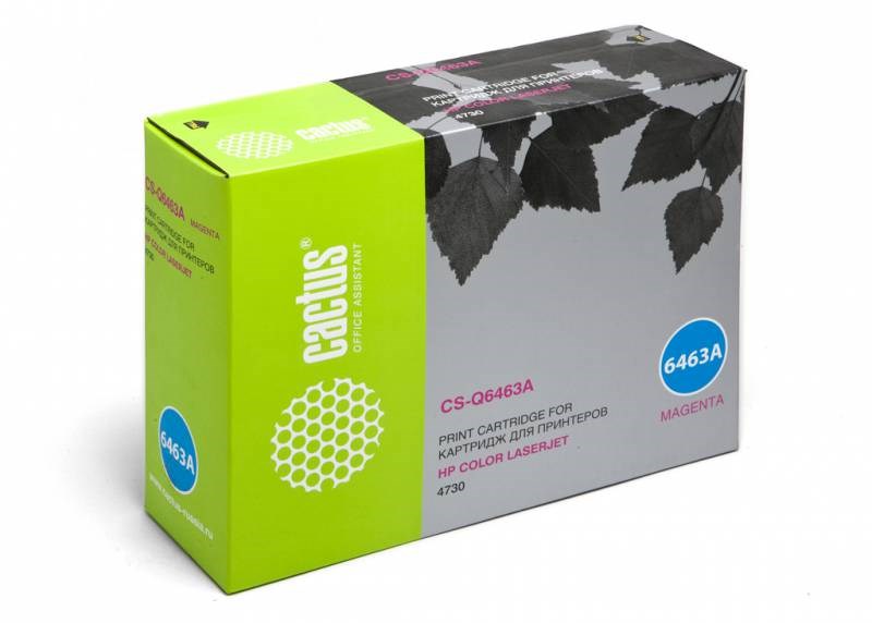 Cactus CS-Q6463A совместимый 644A Magenta | Q6463A, 12000 стр., пурпурный