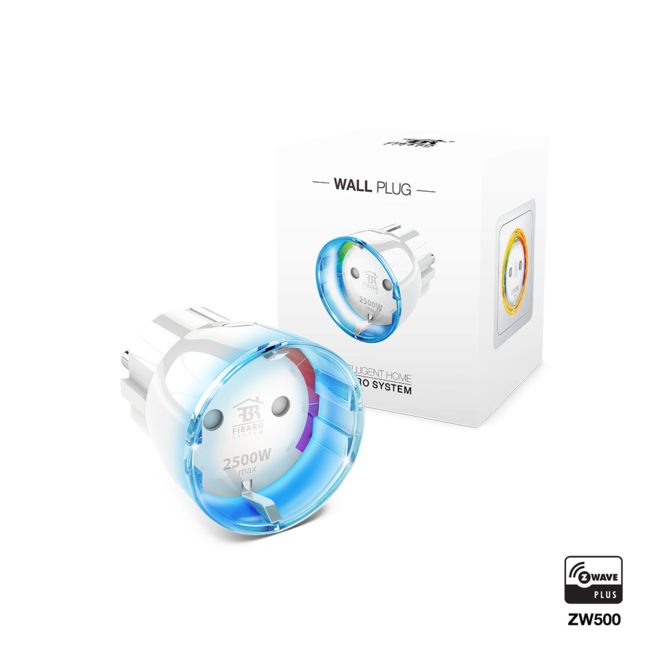 Модуль-выключатель в розетку FIBARO Wall Plug с измерением энергопотребления