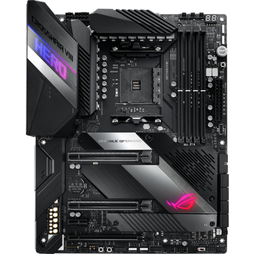 Материнская плата ASUS X570 AM4 DDR4 ( ROG Crosshair VIII Hero ) ATX, Ret