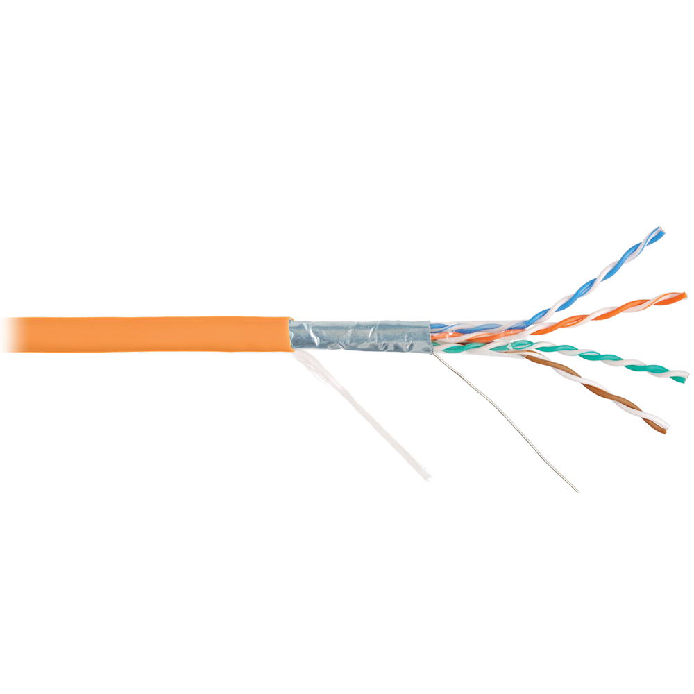 Кабель NIKOLAN NKL 4200C-OR F/UTP пожаробезопасный, 305 м