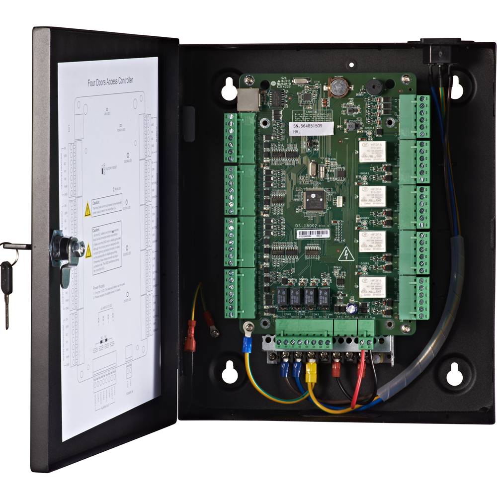 Сетевой контроллер СКУД Hikvision DS-K2804 на 4 двери