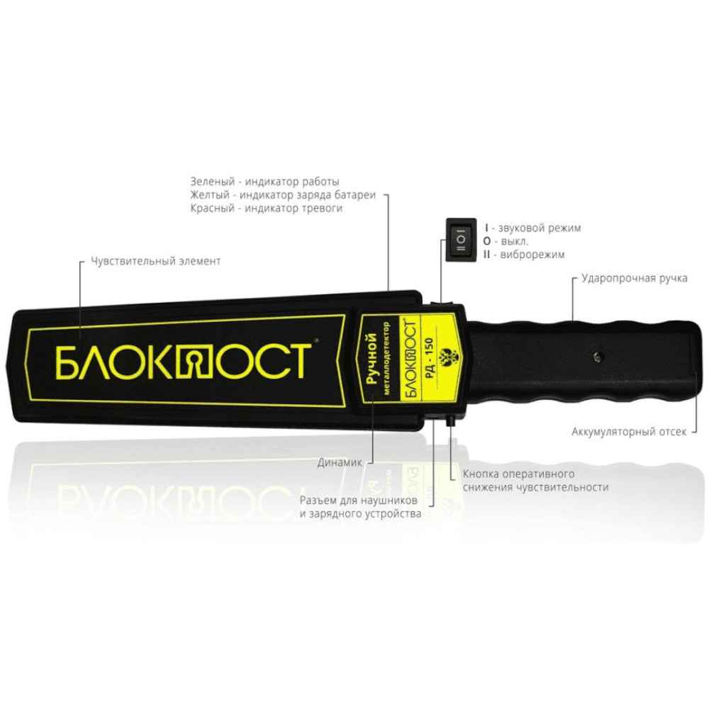 Ձեռքի Մետաղական դետեկտոր Բլոկպոստ rd-150