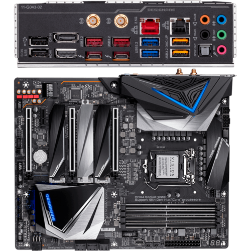 Материнская плата Gigabyte Z490 LGA1200 DDR4 ( Z490 Vision D ) ATX, Ret