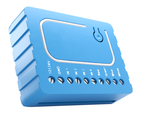 Встраиваемый модуль управления RGB/RGBW/LED-лентами, галогенными и LED-лампами Qubino RGBW