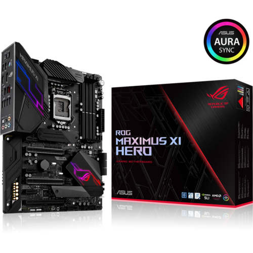 Материнская плата ASUS Z390 LGA1151v2 DDR4 ( ROG Maximus XI Hero ) ATX, Ret