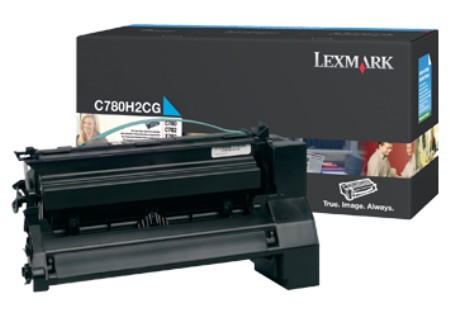 Lexmark C780H2CG оригинальный лазерный картридж ресурс печати - 10 000 страниц, голубой