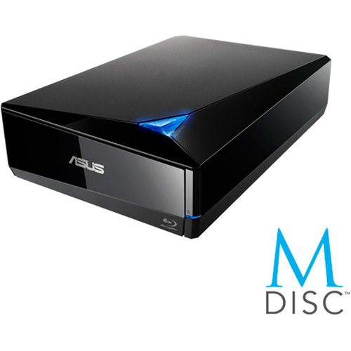 ASUS Blu-Ray ReWriter USB Optical Drive, Black, ( BW-12D1S-U/BLK/G/AS ) Retail