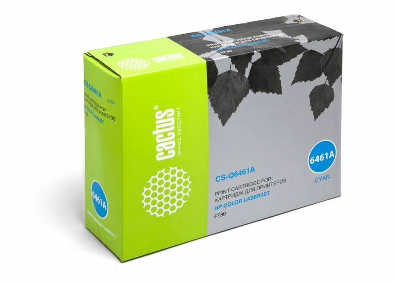 Cactus CS-Q6461A совместимый 644A Cyan | Q6461A, 12000 стр., голубой