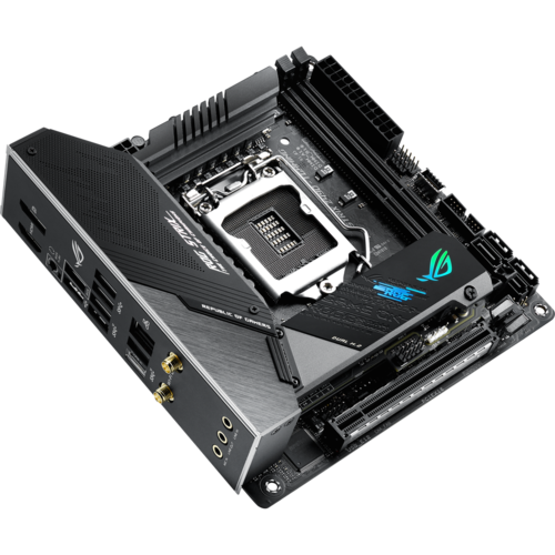 Материнская плата ASUS Z490 LGA1200 DDR4 ( ROG Strix Z490-I Gaming ) mini-ITX, Ret