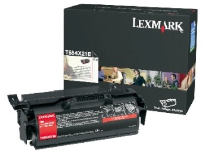 Lexmark T654X21E оригинальный лазерный картридж ресурс печати - 36 000 страниц, черный
