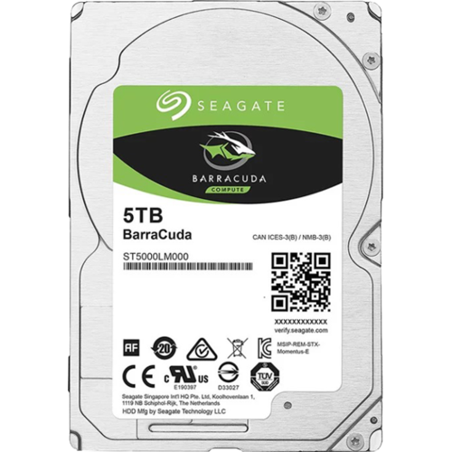 Жесткий диск 2.5" SATA3 5Тб 5400rpm Seagate HDD Mobile Barracuda Guardian ( ST5000LM000 )
