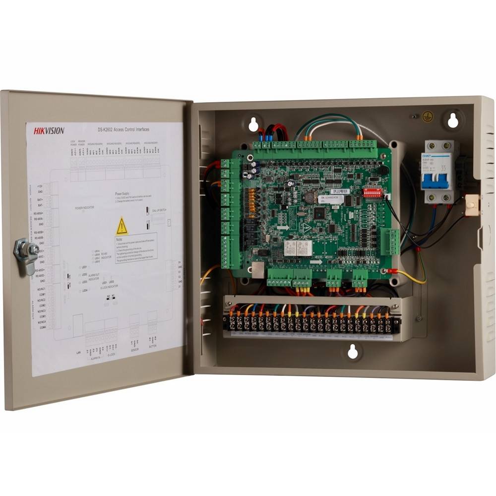 Ցանցային վերահսկիչ СКУД Hikvision DS-K2602, կառավարում 2 թիմբերլեյքը