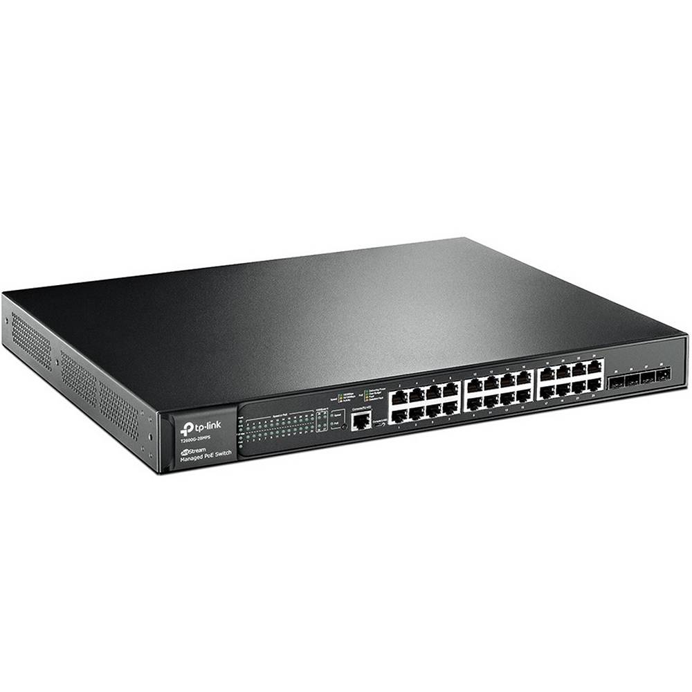 24-портовый гигабитный управляемый PoE-коммутатор TP-Link T2600G-28MPS (TL-SG3424P)