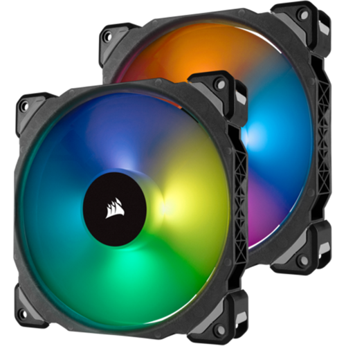 Вентилятор 140мм Corsair ML140, Pro Magnetic Levitation Fan 2xPack ( CO-9050078-WW ) RGB LED