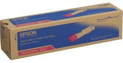 Epson C13S050657 оригинальный лазерный картридж ресурс печати - 13 700 страниц, пурпурный