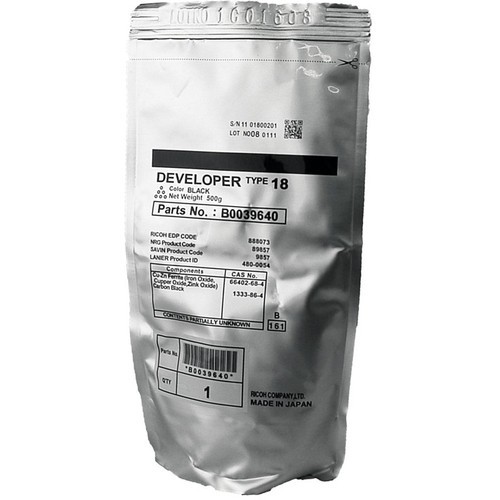 Ricoh Type 18 оригинальный девелопер ресурс печати - 300 000 страниц, черный