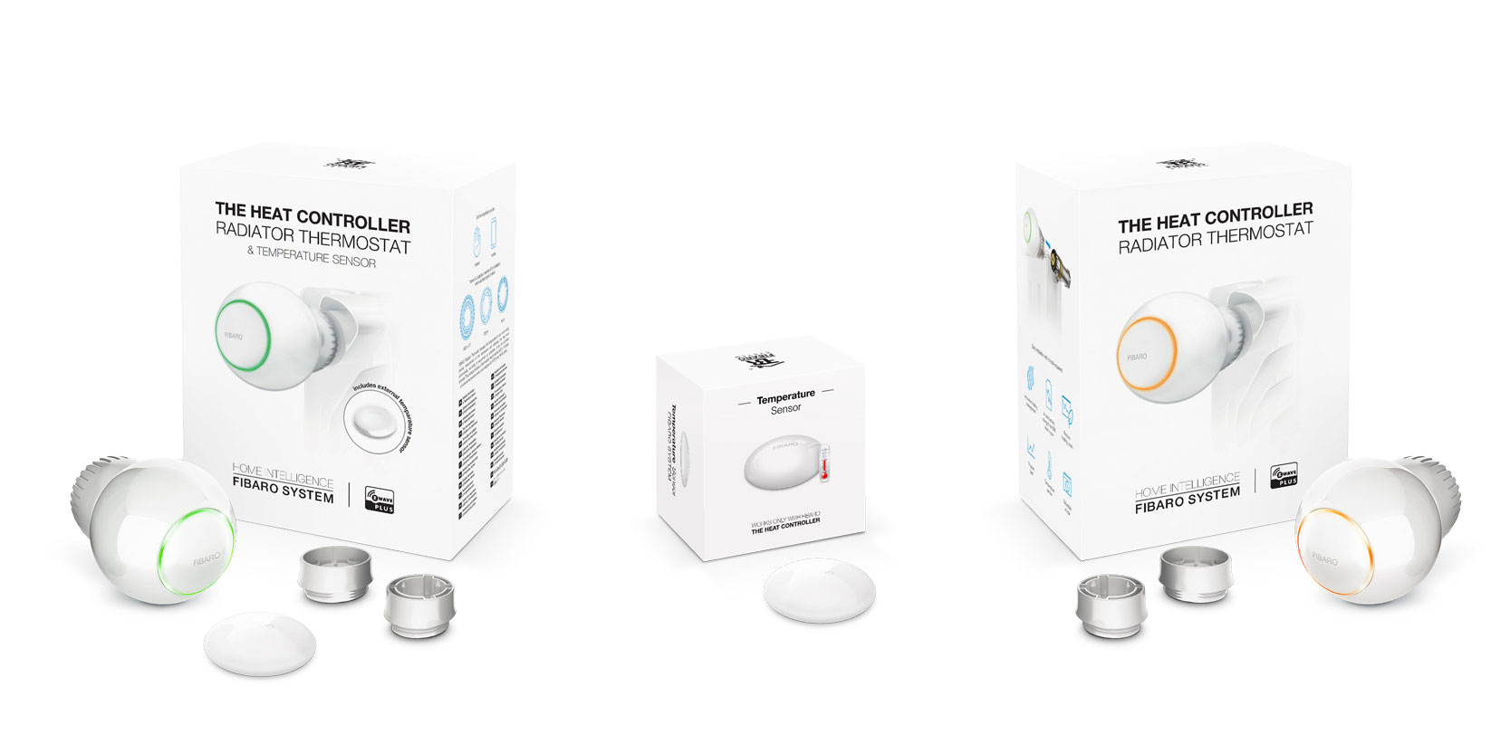 Радиаторный термостат FIBARO Heat Controller с датчиком температуры