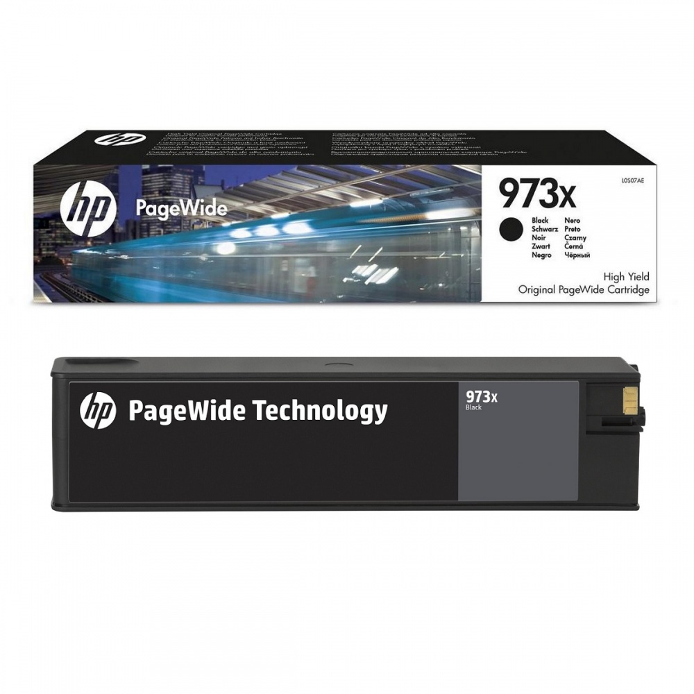 L0S07AE HP 973X Black оригинальный струйный картридж HP чёрный, ресурс - 10000 страниц