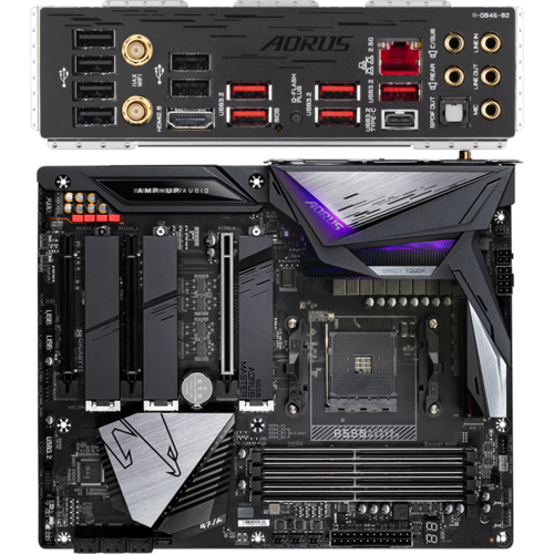 Материнская плата Gigabyte AMD B550 AM4 DDR4 ( B550 AORUS Master ) ATX, Ret