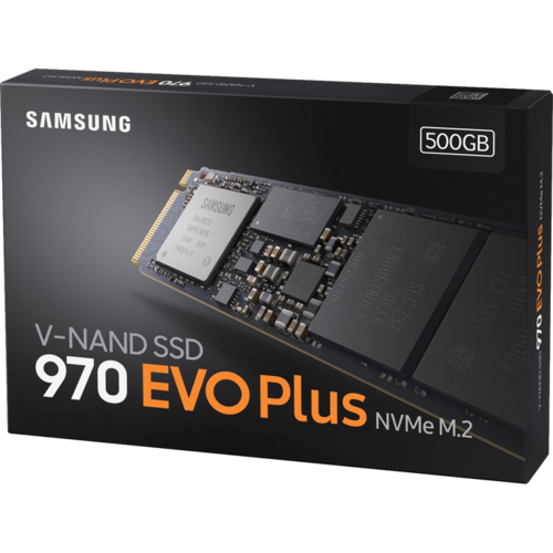 Накопитель SSD M.2 2280 PCI-E 3.0 x4 500Гб Samsung 970 Evo Plus ( MZ-V7S500BW )