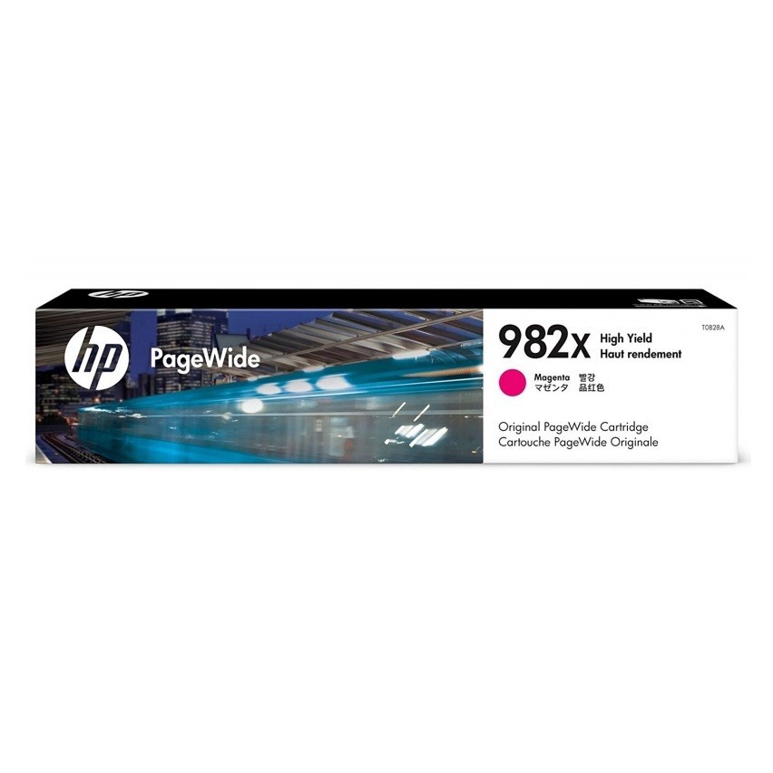 HP T0B28A оригинальный pagewide картридж HP 982X пурпурный, ресурс - 16000 страниц