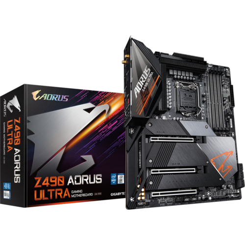 Материнская плата Gigabyte Z490 LGA1200 DDR4 ( Z490 AORUS Ultra ) ATX, Ret
