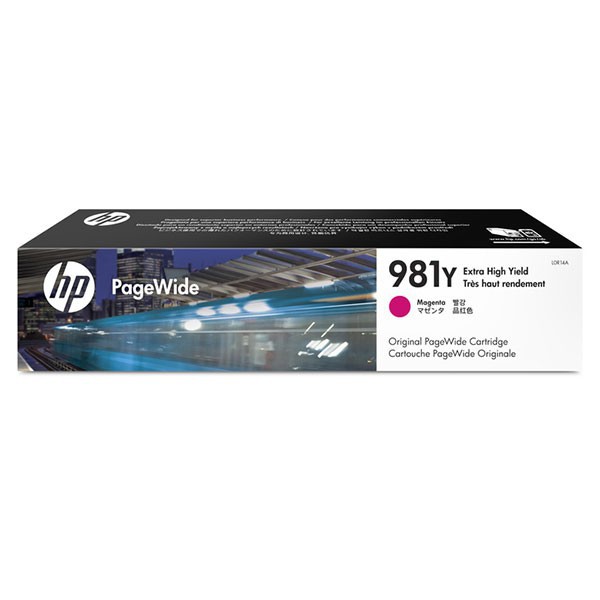 HP L0R14A оригинальный pagewide картридж HP 981Y пурпурный, ресурс - 16000 страниц